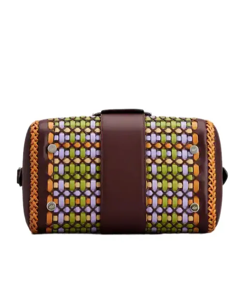 Belle Vivier Bag In Braided Leather