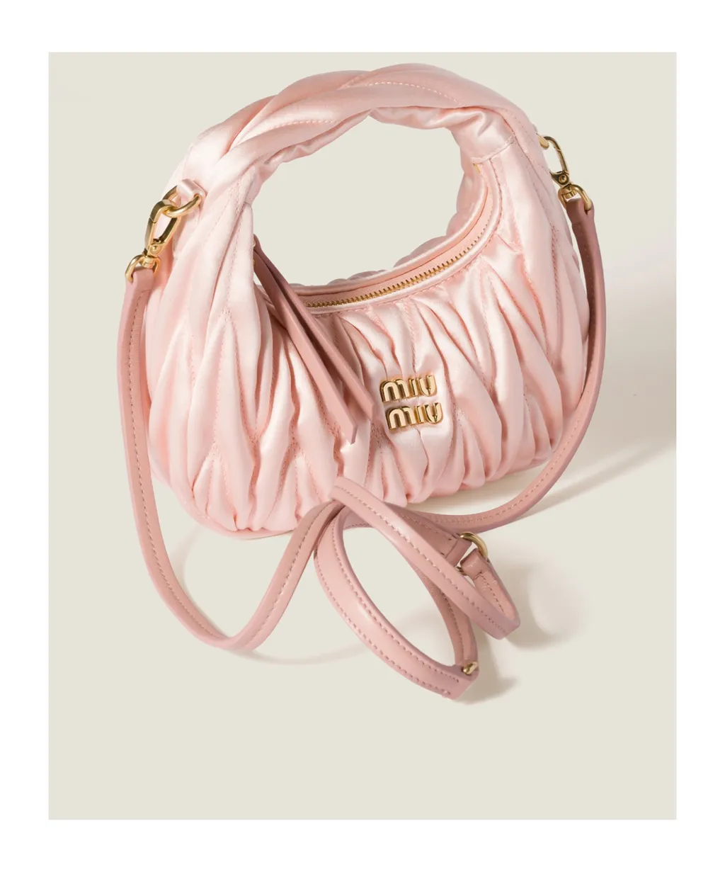 Wander Matelassé Satin Mini-Bag