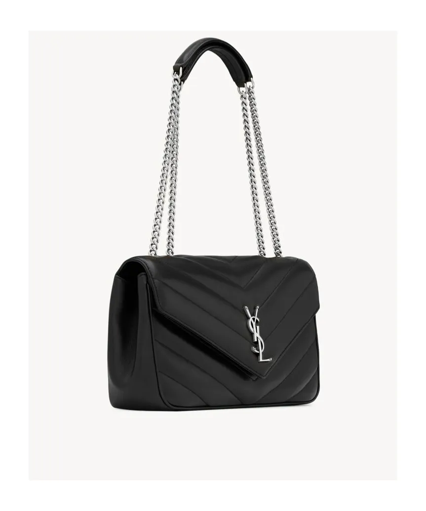 Saint Laurent Loulou Foldover Top Medium Shoulder Bag