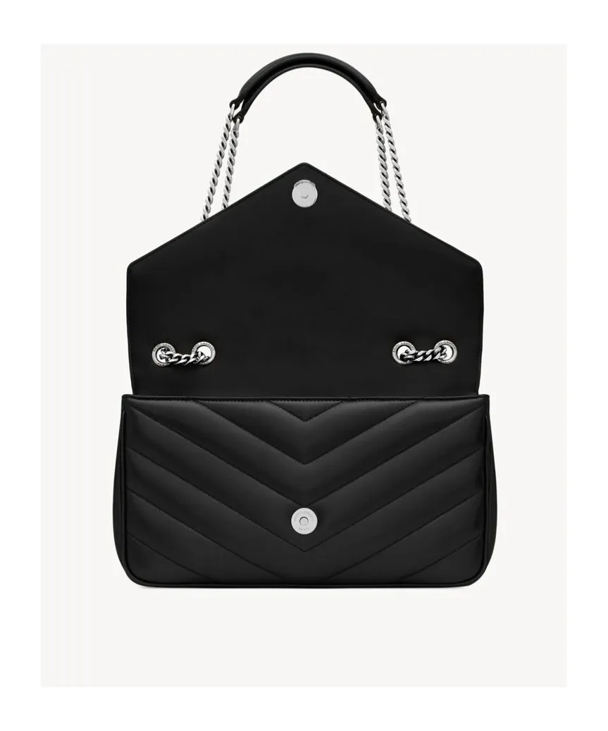 Saint Laurent Loulou Foldover Top Medium Shoulder Bag