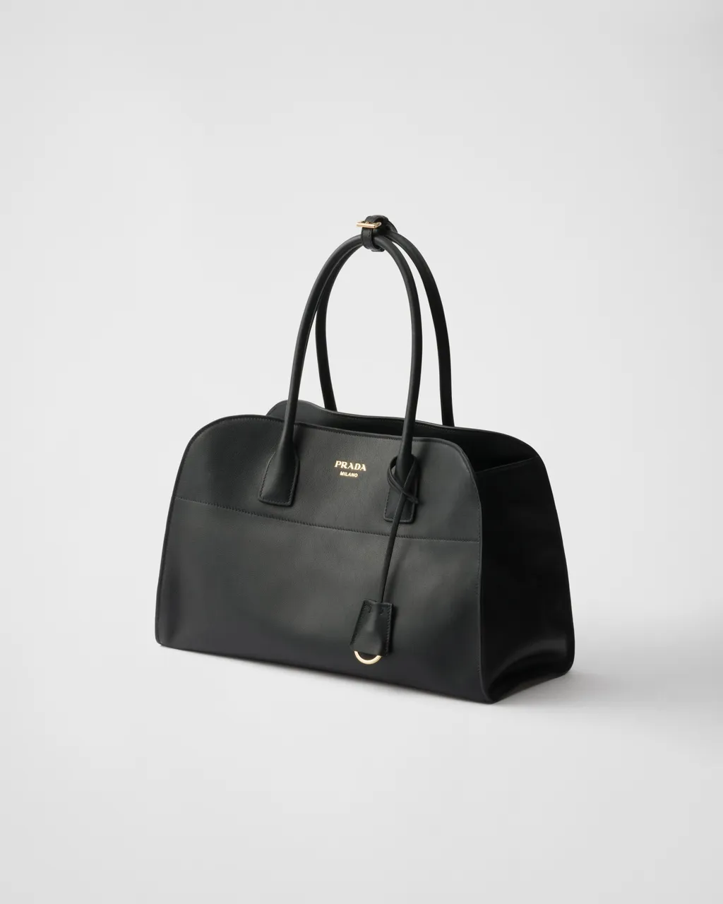 Prada Logo Detailed Open Top Large Tote Bag