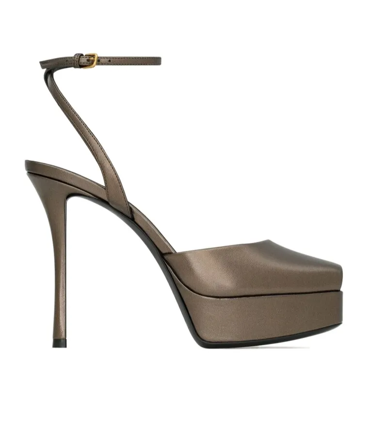 La Scandale Platform Sandals In Smooth Leather