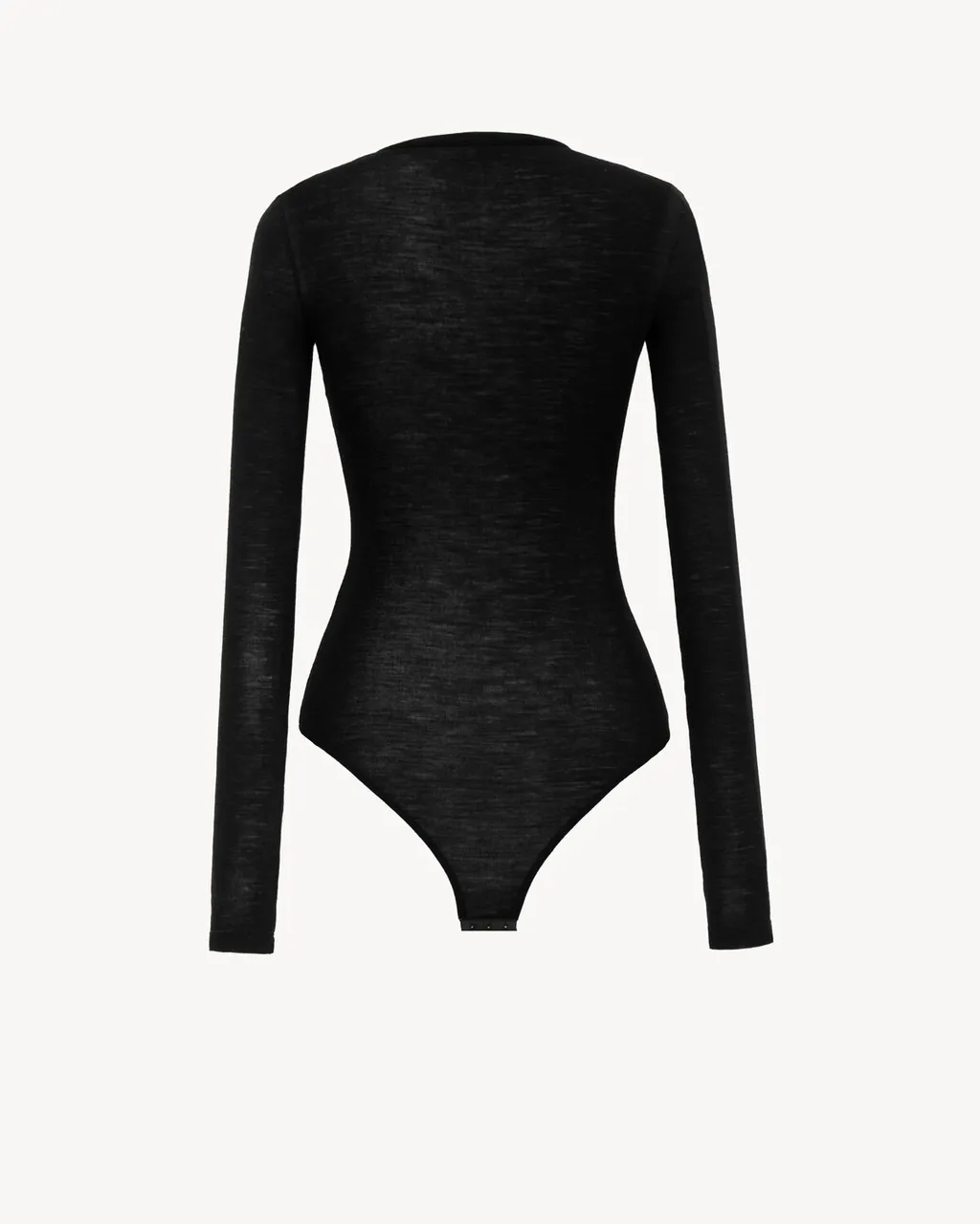Crewneck Bodysuit In Wool Jersey