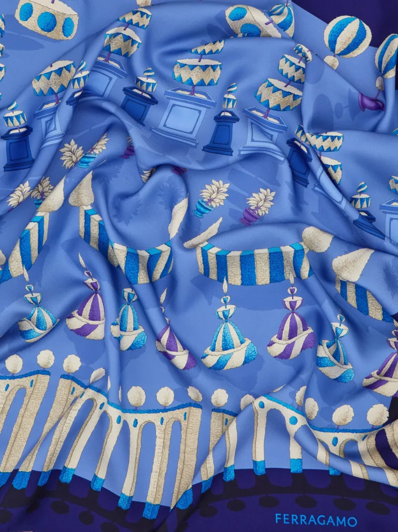Ferragamo Graphic Printed Scarf
