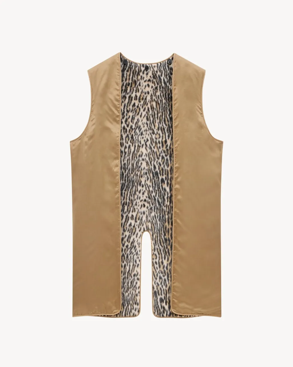 Saint Laurent Gabardine Knee-Length Coat