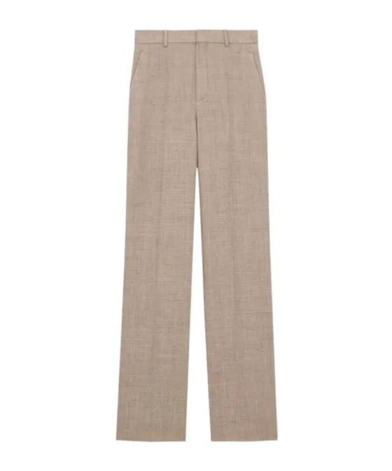 High-Rise Pants In Wool