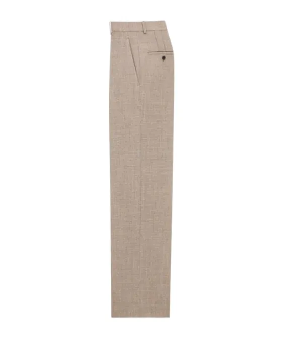 High-Rise Pants In Wool