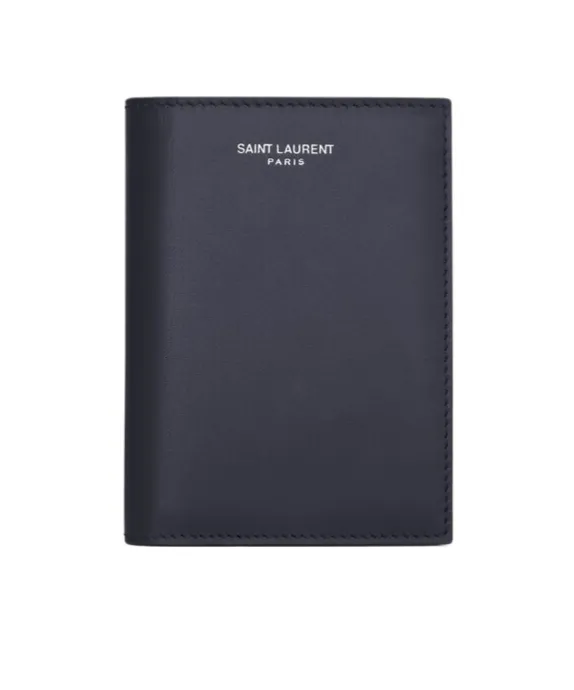 Saint Laurent Paris Credit Card Wallet In Smooth Leather