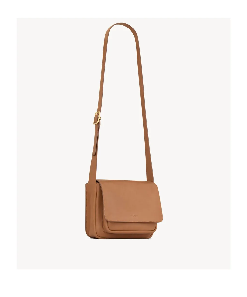 Saint Laurent Small Satchel In Leather