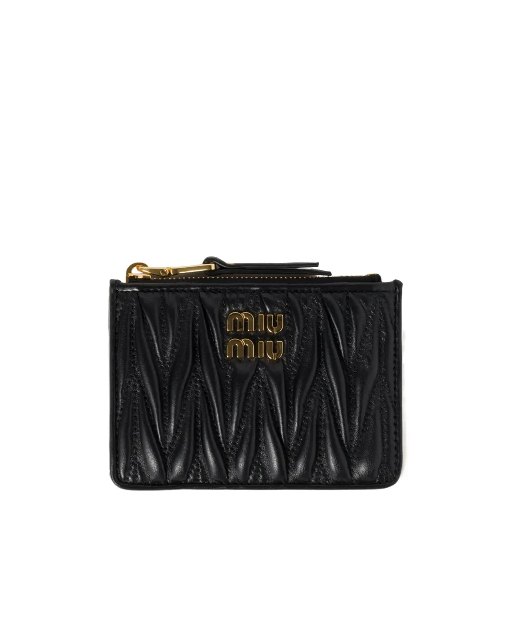 Matelassé Nappa Leather Card Holder