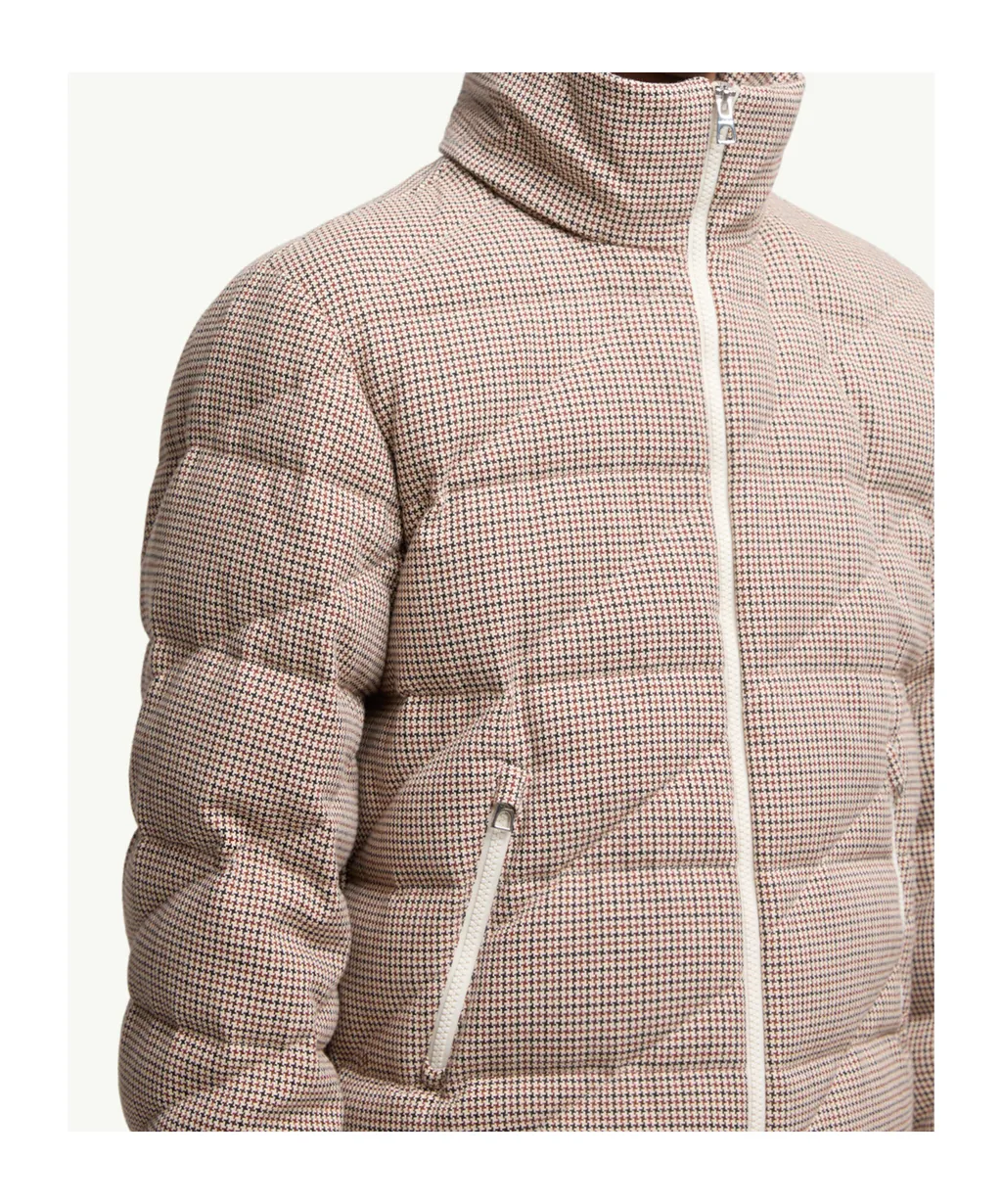 Psyllos Wool Blend Hooded Short Down Jacket