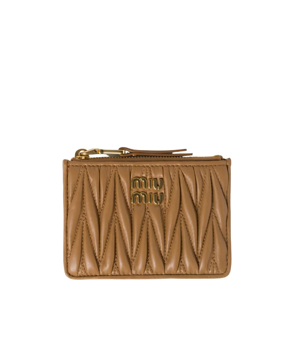 Matelassé Nappa Leather Card Holder