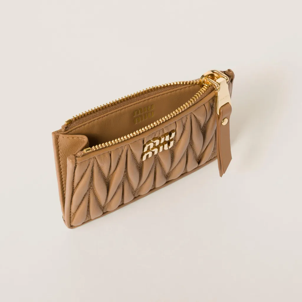Matelassé Nappa Leather Card Holder