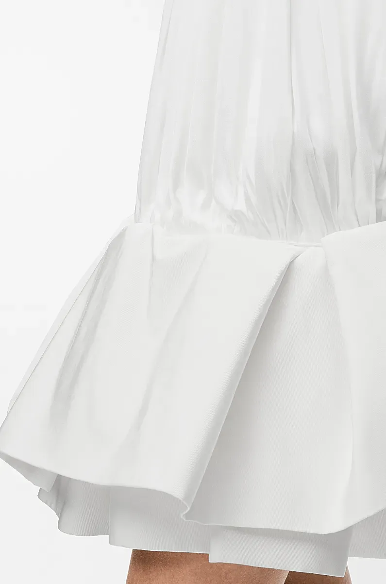 Flamenco Pleated Ruffled Mini Dress