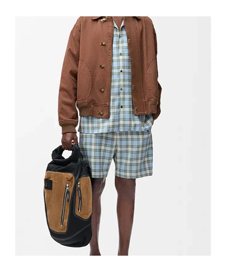 Loewe Checked Elastic Waist Shorts