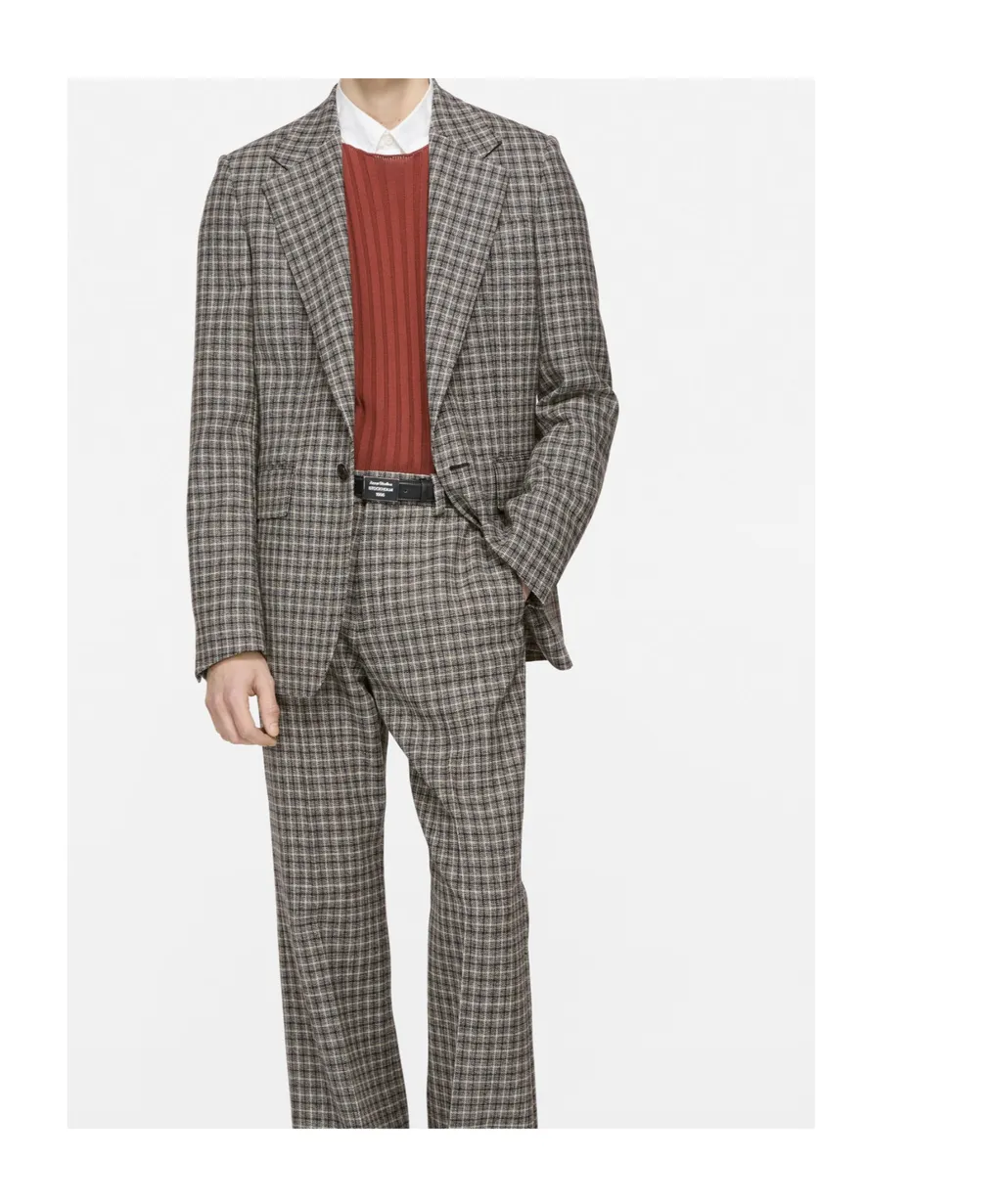 Checked Wool Blazer