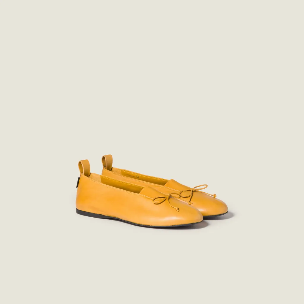 ÉLan Nappa Leather Ballerinas