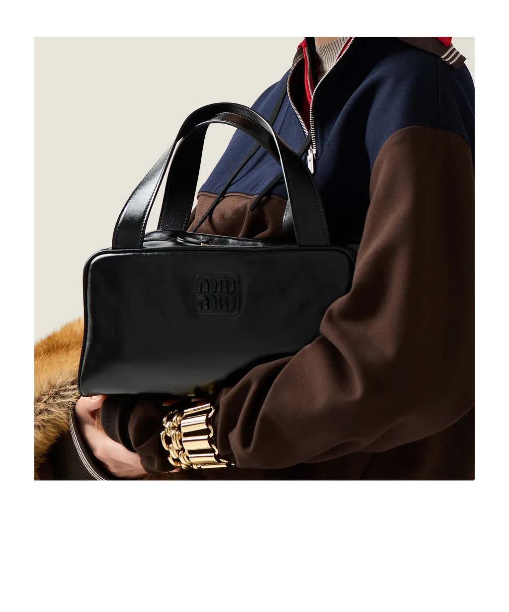 Miu Miu Logo-Detailed Zipped Top Handle Bag
