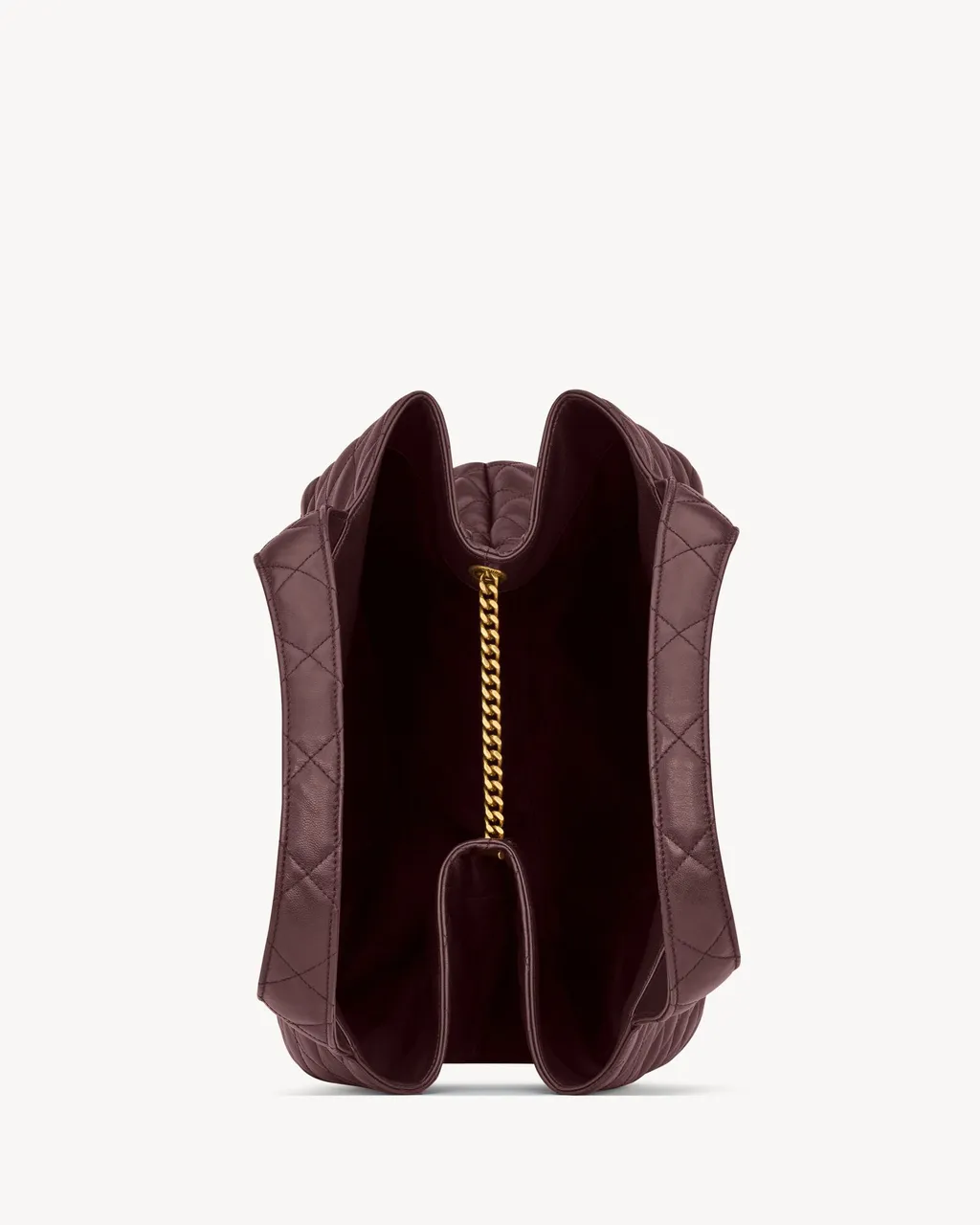 Saint Laurent Icare Logo Plaque Quilted Tote Bag