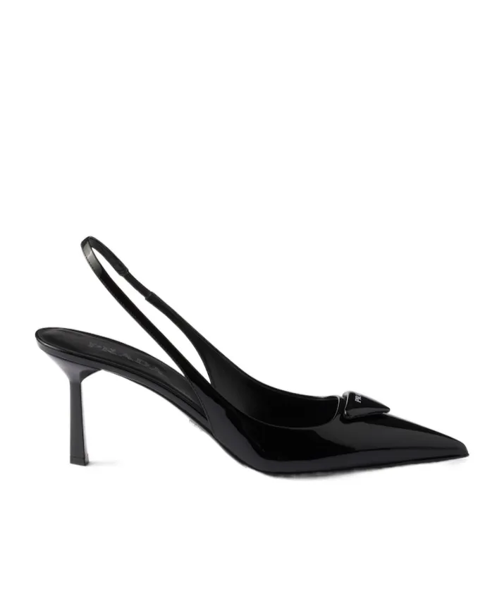 Patent Leather Slingback Pumps