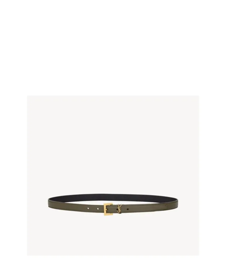 Saint Laurent Cassandre Thin Belt