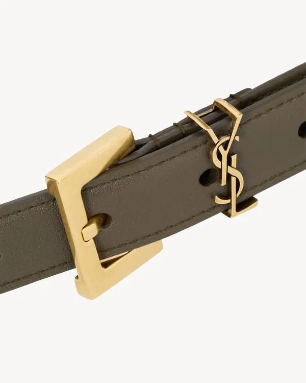 Saint Laurent Cassandre Thin Belt