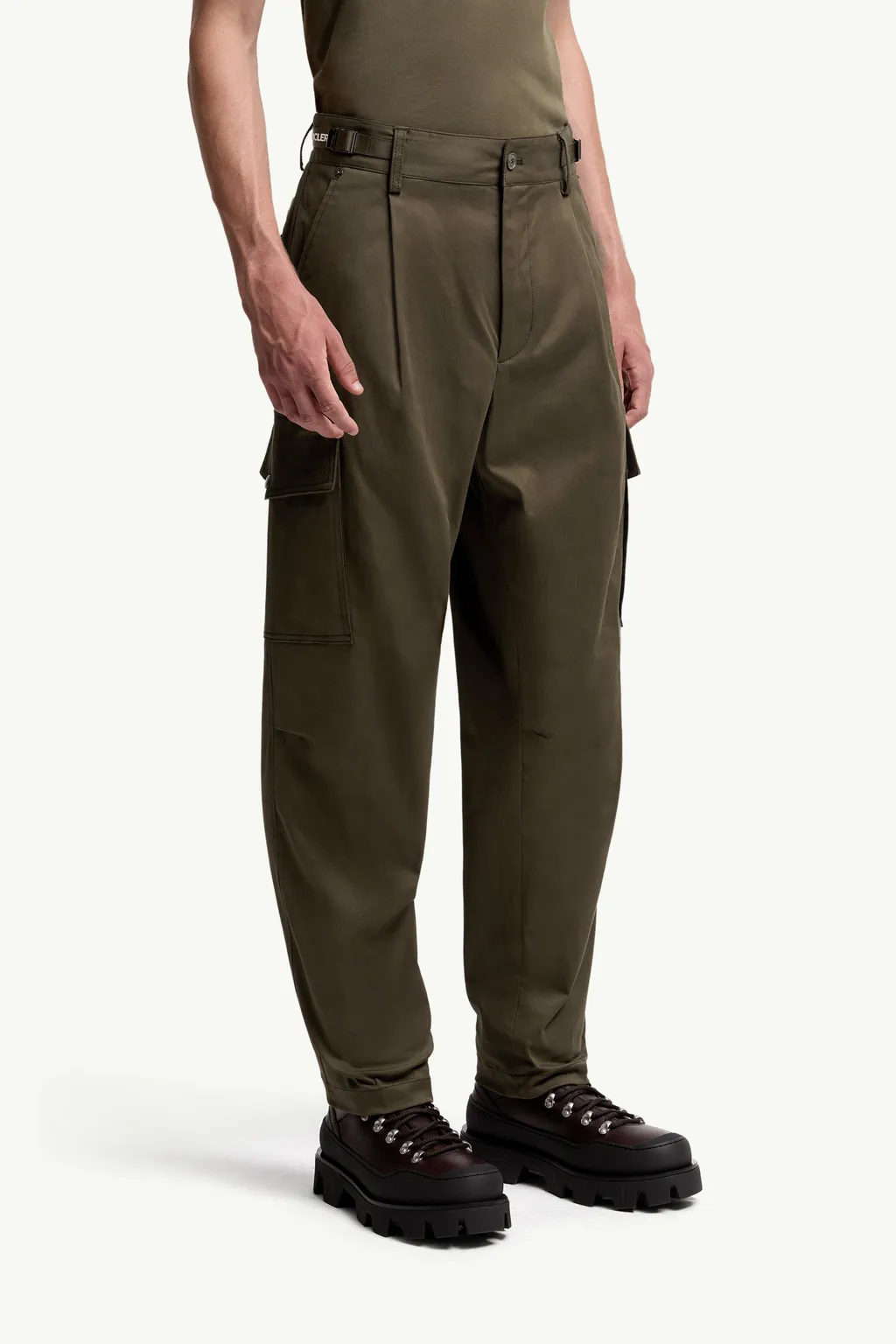 Cotton Gabardine Cargo Pants
