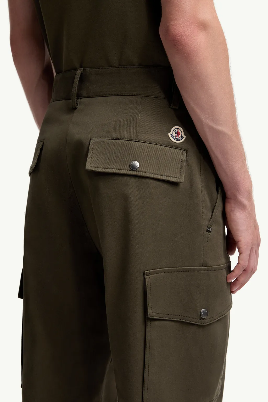 Cotton Gabardine Cargo Pants