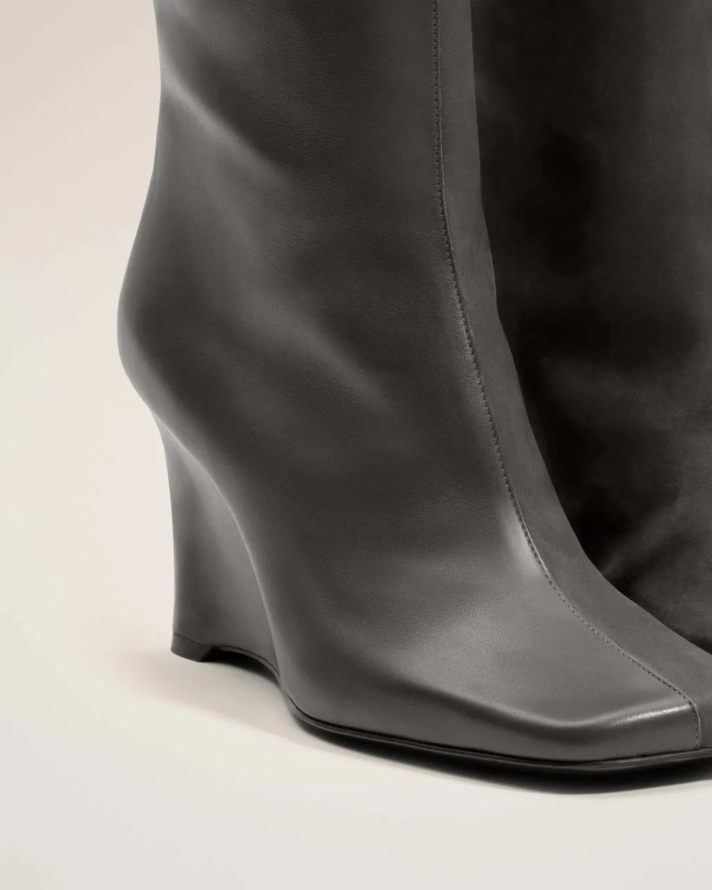 Ami Paris Bicolor Wedge Knee-High Boots