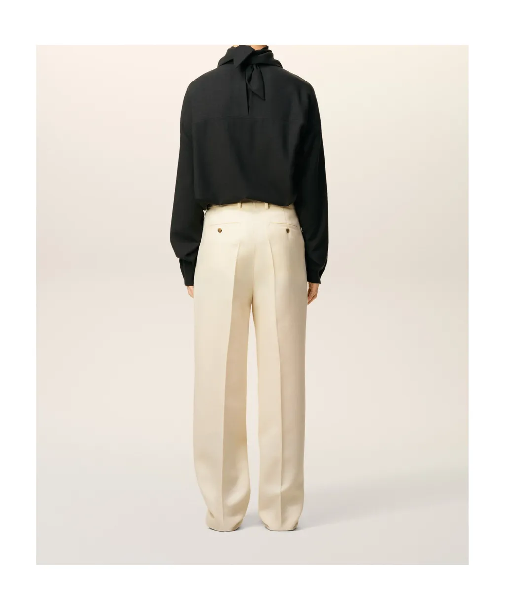 Wool Gabardine Trousers
