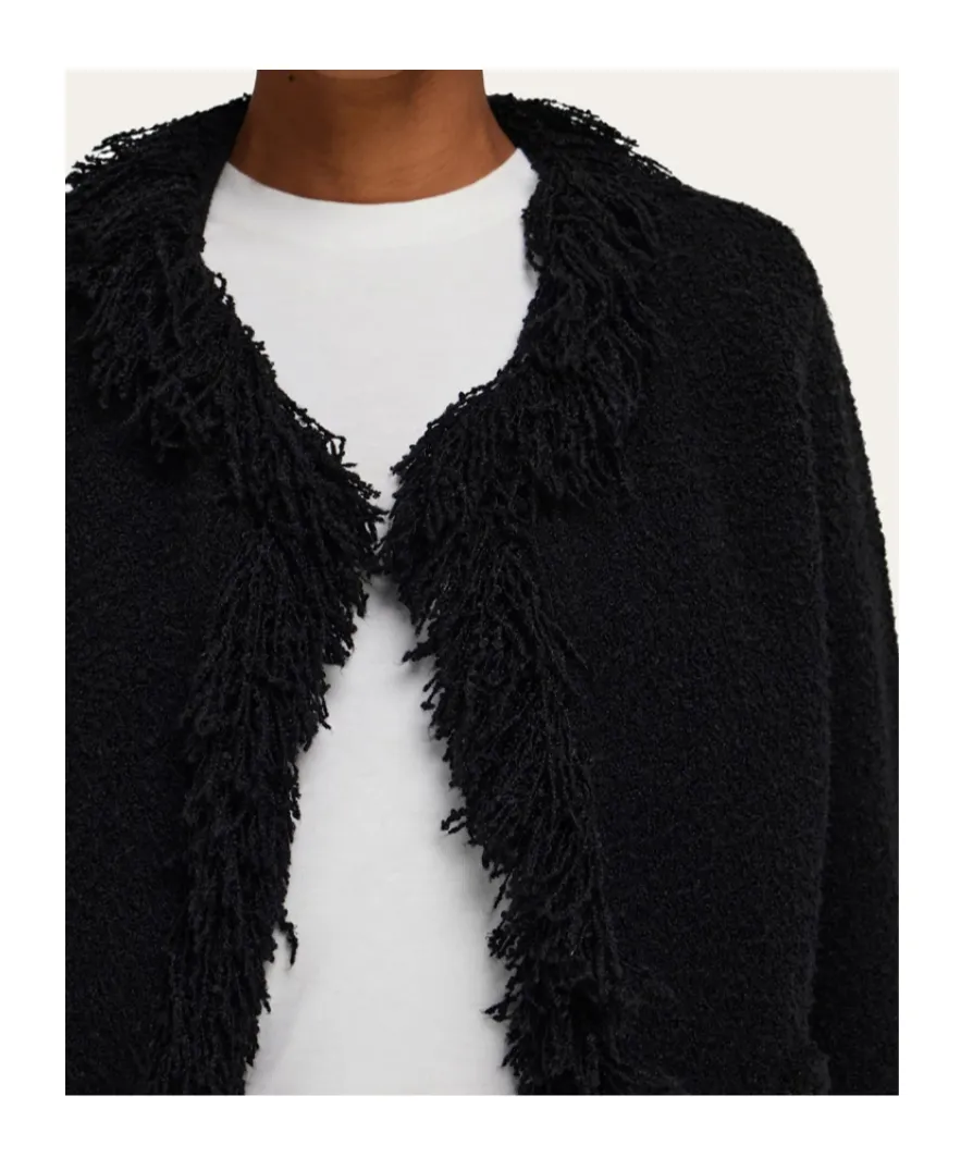 Cardigan With Fringe Detail