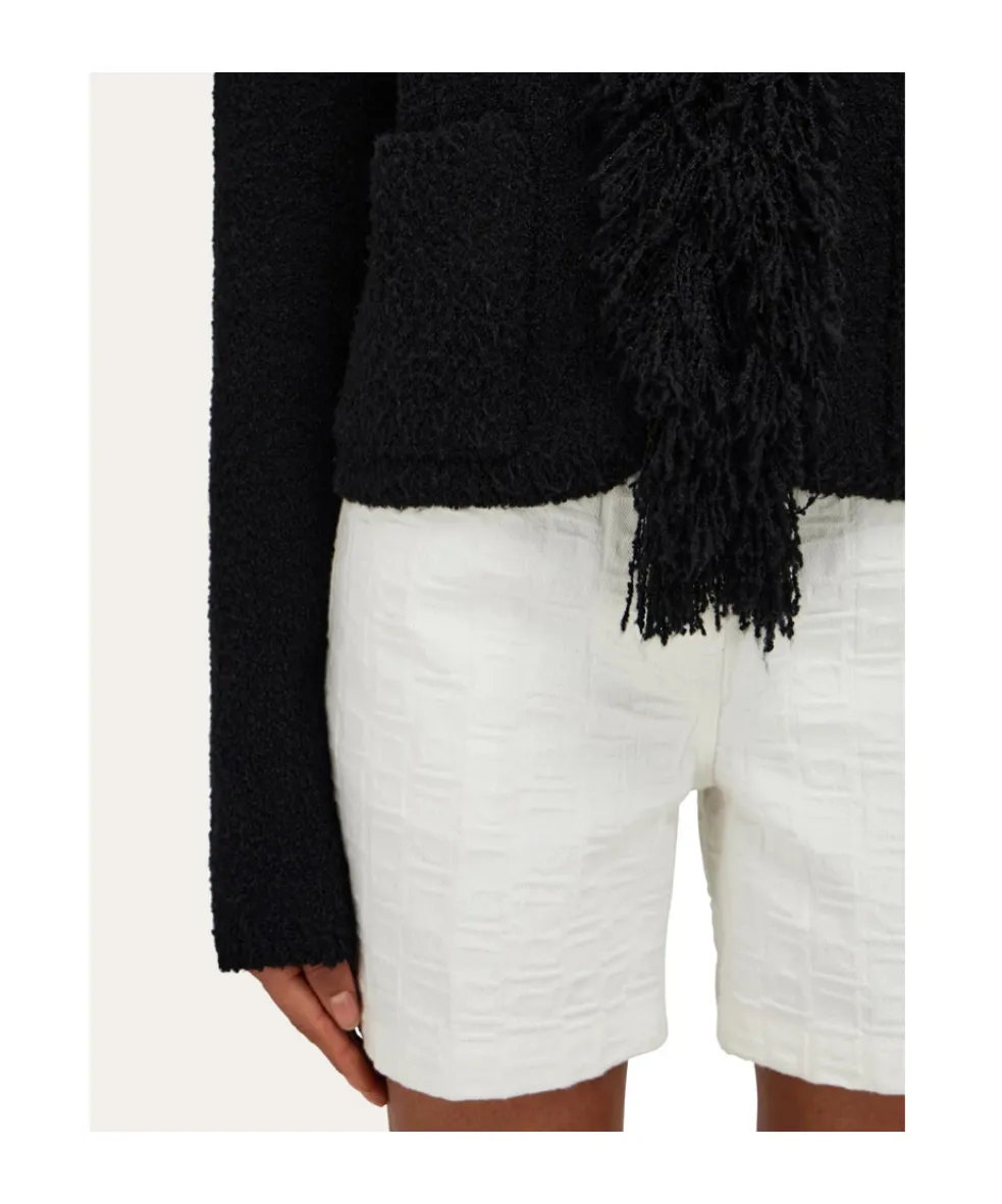 Cardigan With Fringe Detail