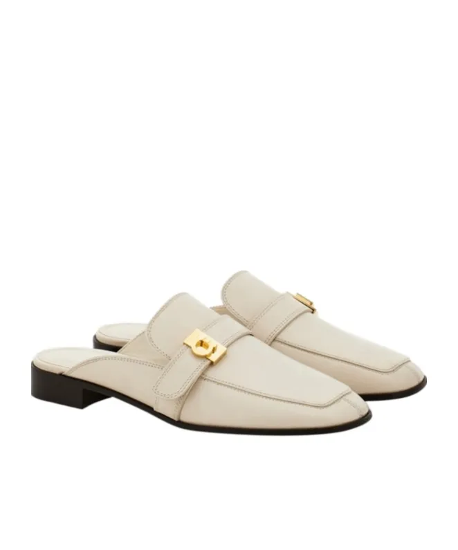 Hug Buckle Loafer Mule