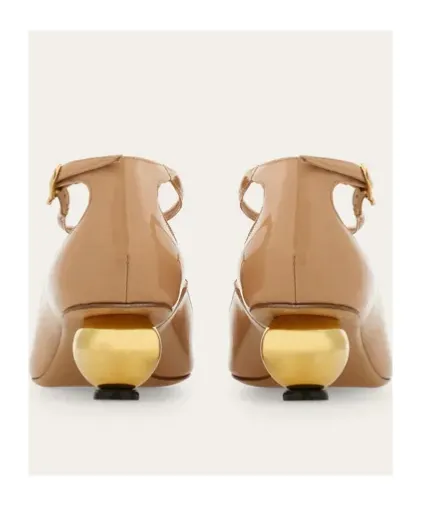 Ball-Heel T-Strap High Heels