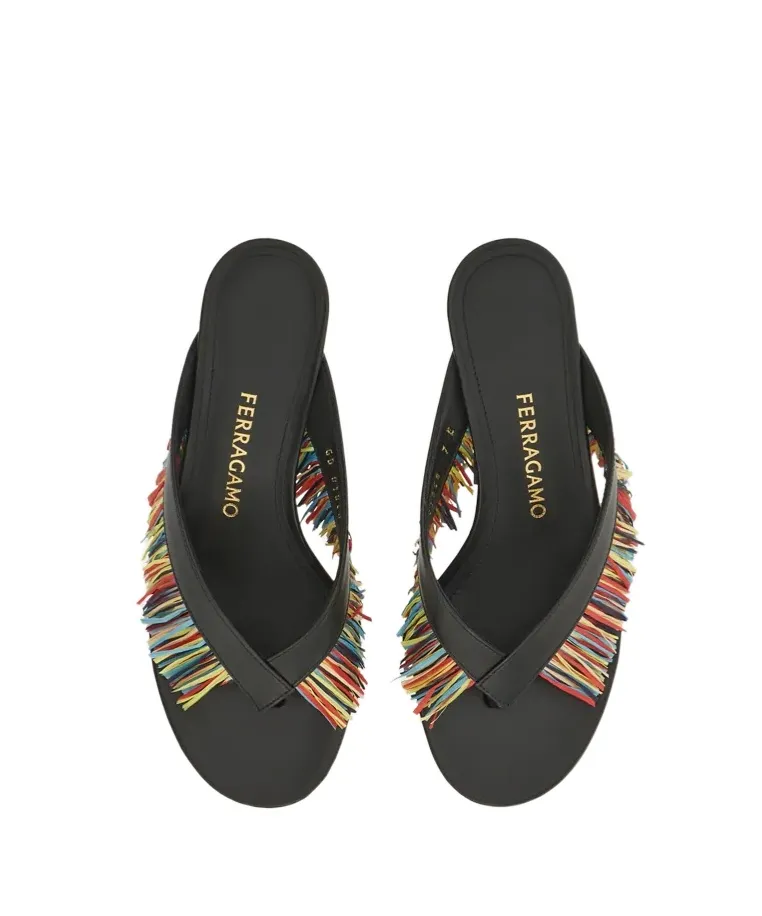 Fringed Thong Sandal