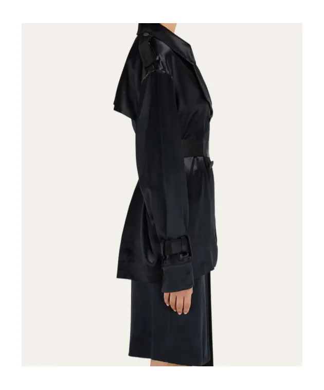 Ferragamo Double-Breasted Belted Trench Coat