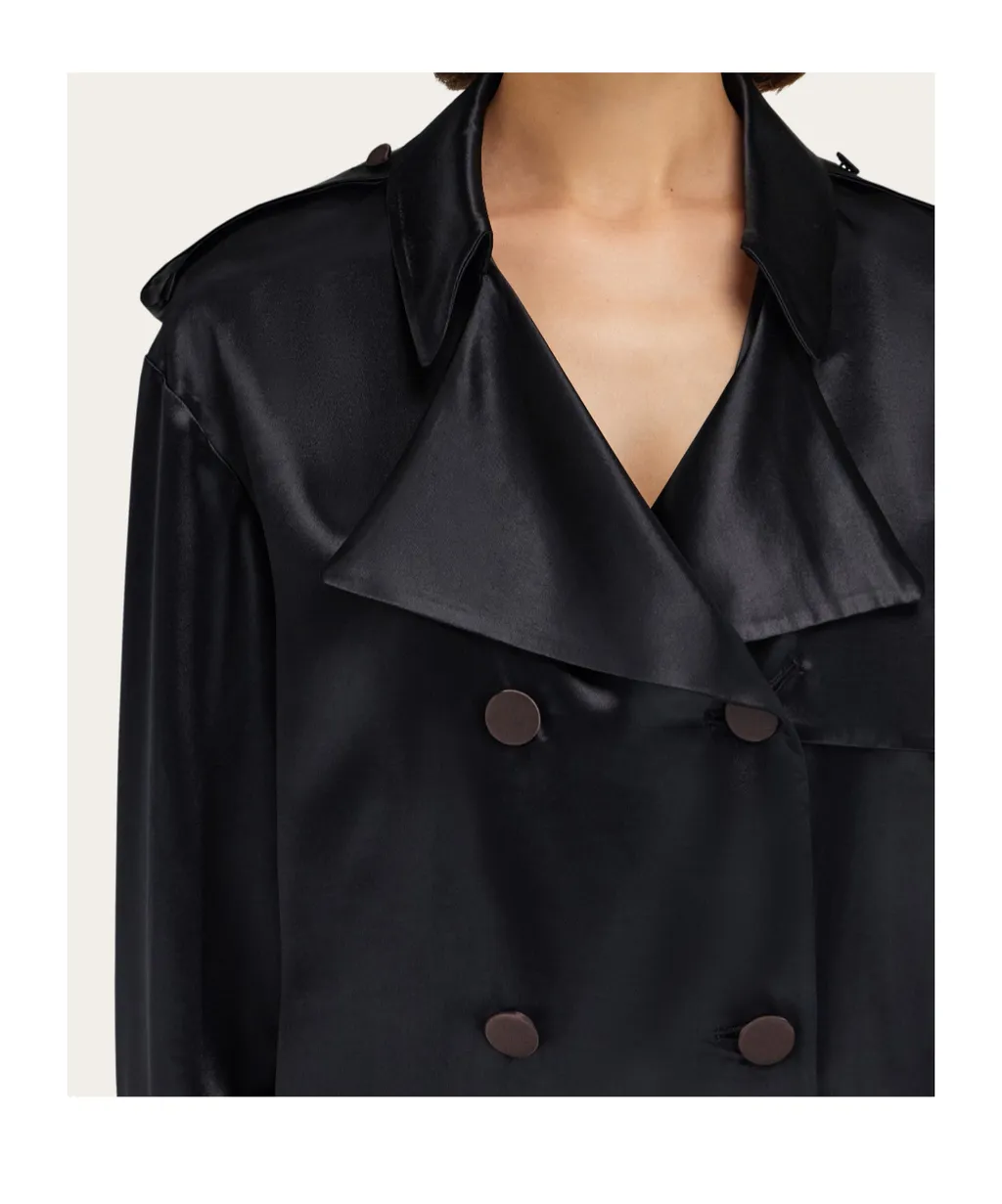 Ferragamo Double-Breasted Belted Trench Coat