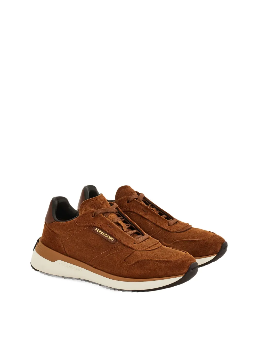 Logo-Detail Suede Sneakers