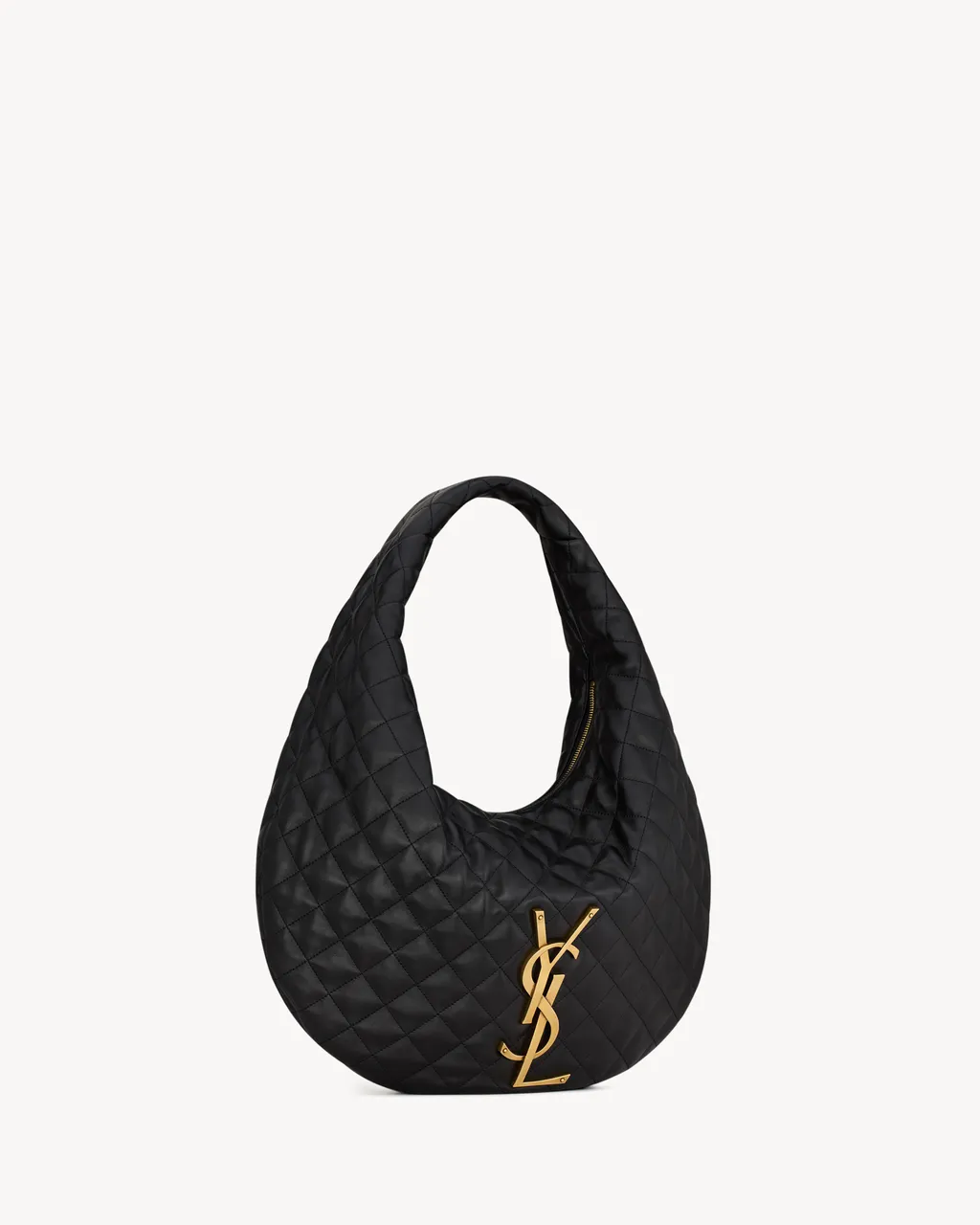 Saint Laurent Quilted Hobo Shoulder Bag