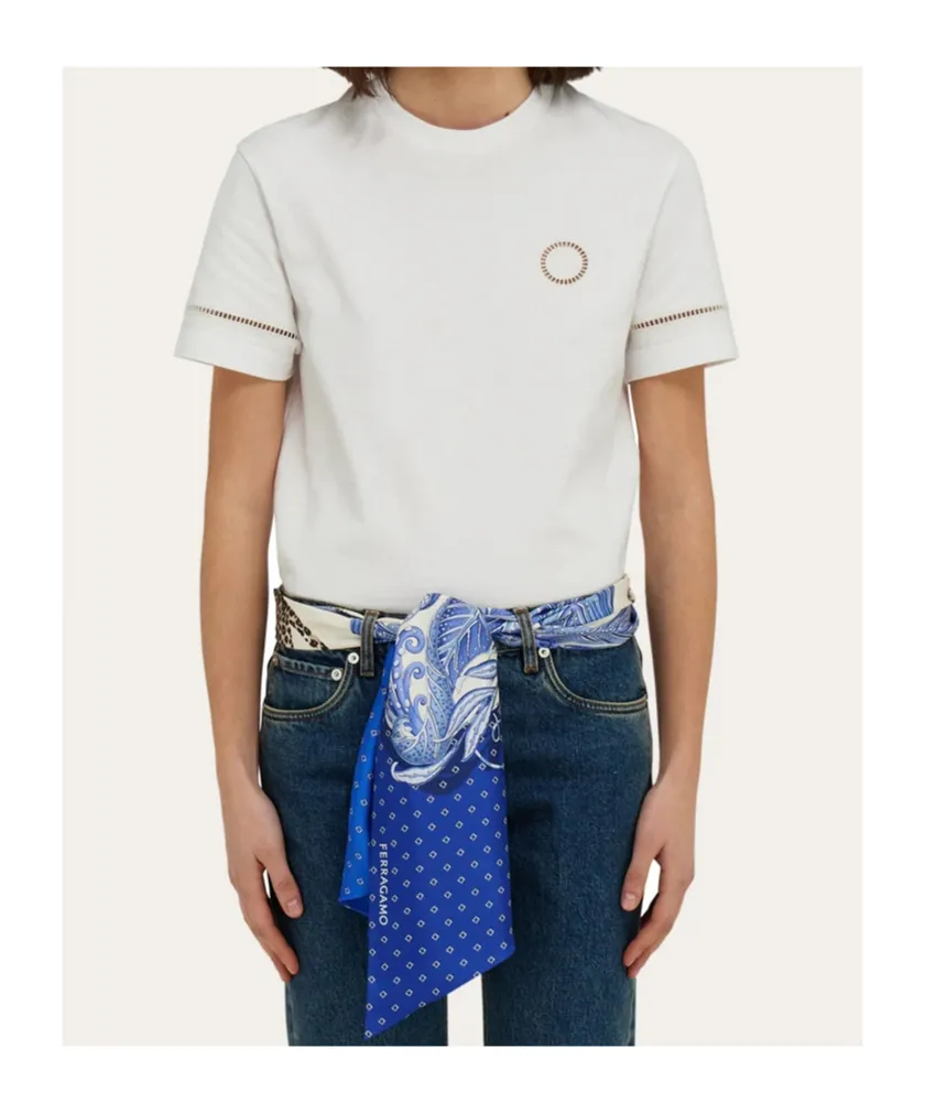 Madras Print Silk Bandeau