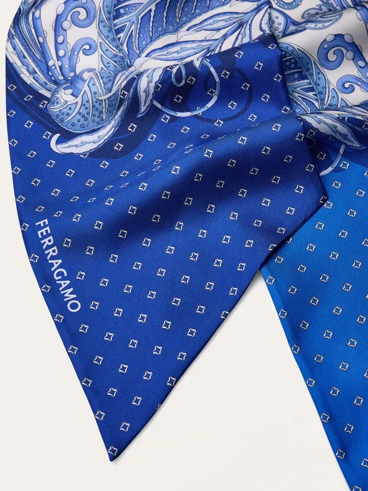 Madras Print Silk Bandeau