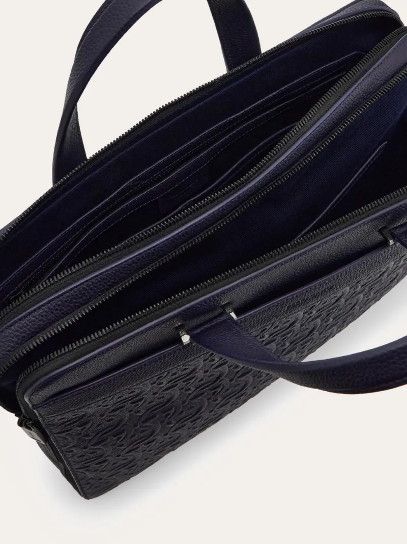 Embossed Gancini Briefcase