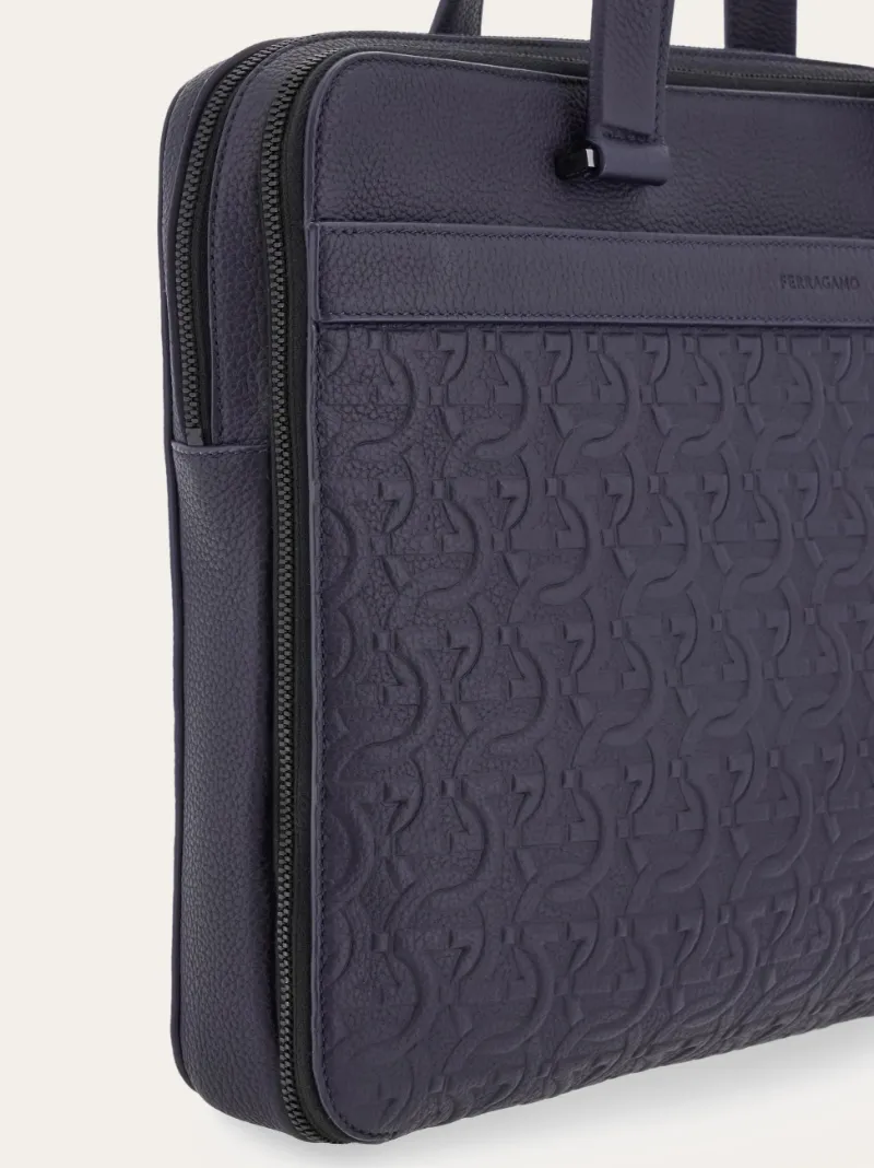 Embossed Gancini Briefcase