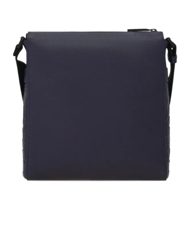 Embossed Gancini Messenger Bag