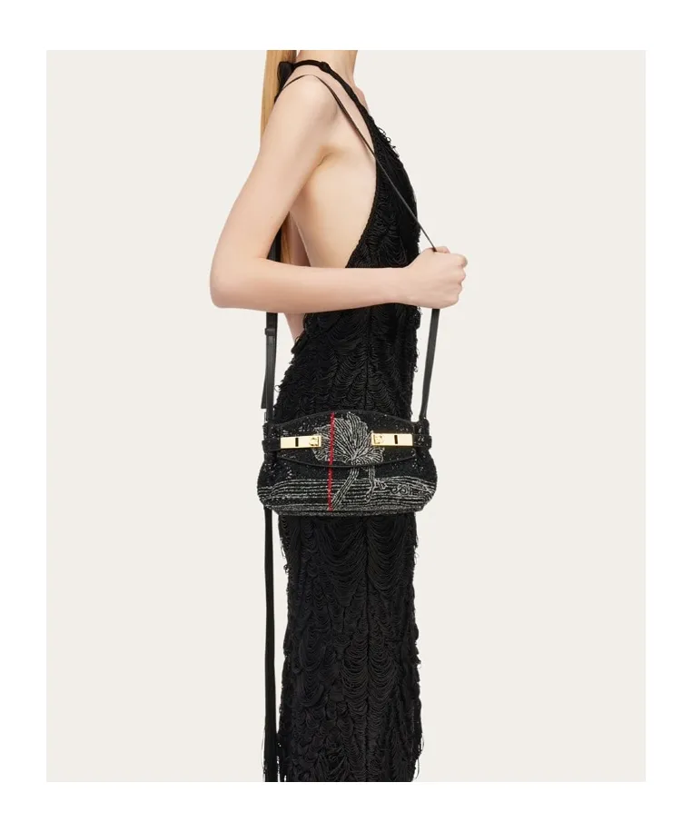 Hug Soft Crossbody Bag With Sequins