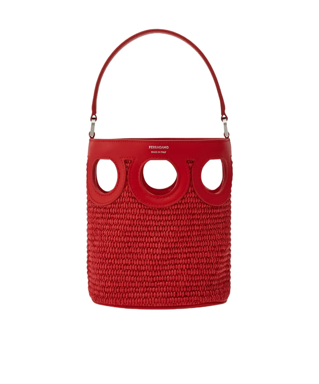 Gancini Outline Bucket Bag