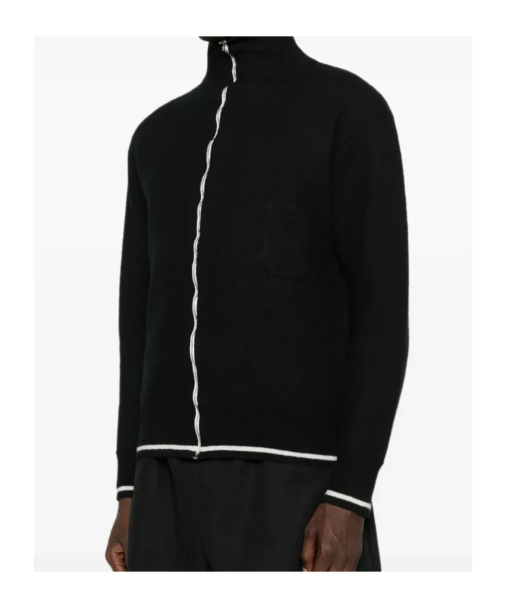 Maison Margiela Long Sleeve High-Neck Cardigan