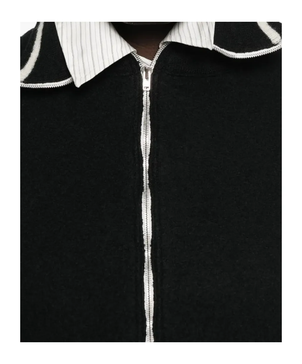 Maison Margiela Long Sleeve High-Neck Cardigan