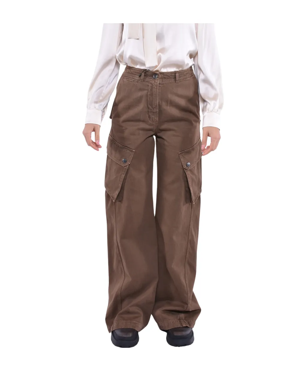 Weekend Max Mara Button Detailed Straight Leg Pants