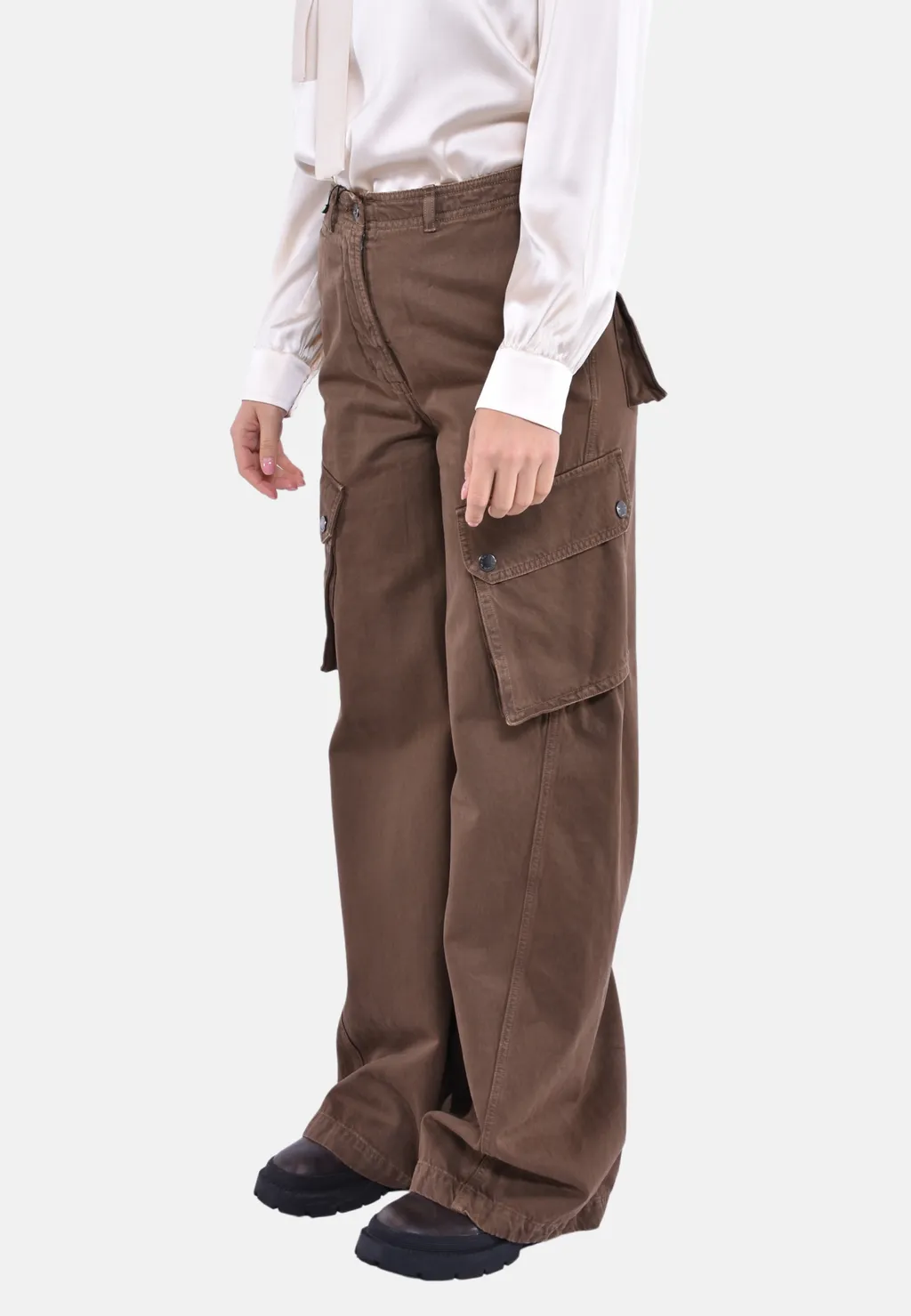 Weekend Max Mara Button Detailed Straight Leg Pants
